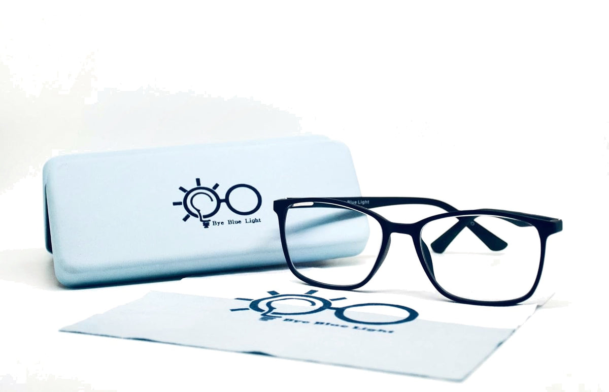 BBL Vision Kit: blue light glasses with case and cleaning cloth