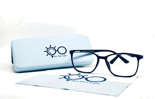 BBL Vision Kit: blue light glasses with case and cleaning cloth