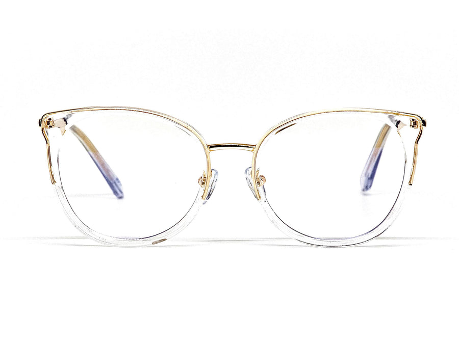 Elegant, fashionable, clear Venice women's blue light blocking frames and glasses.